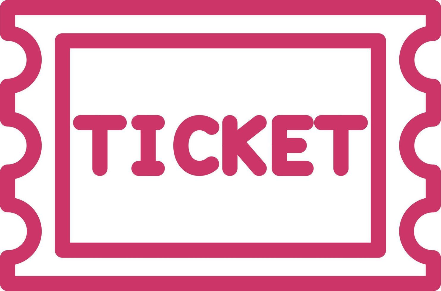 Ticket Vector Icon Design
