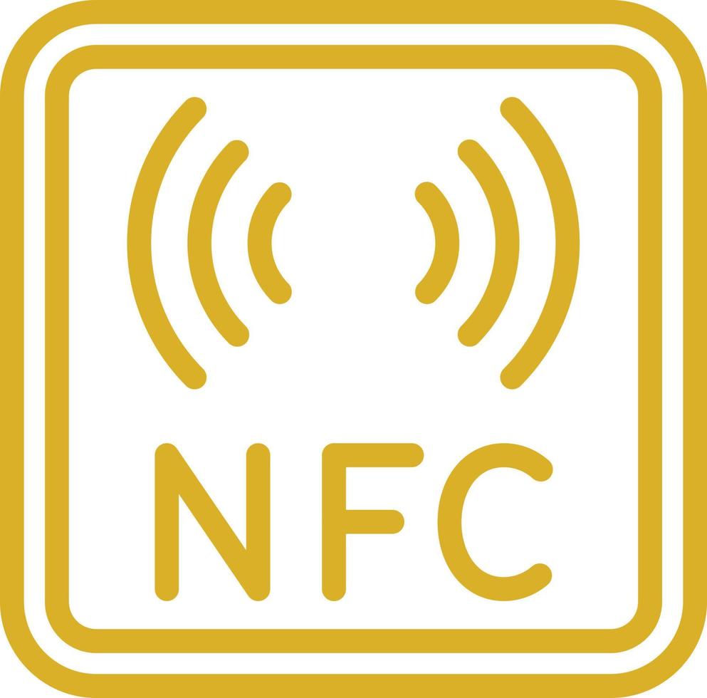 nfc vector icono diseño