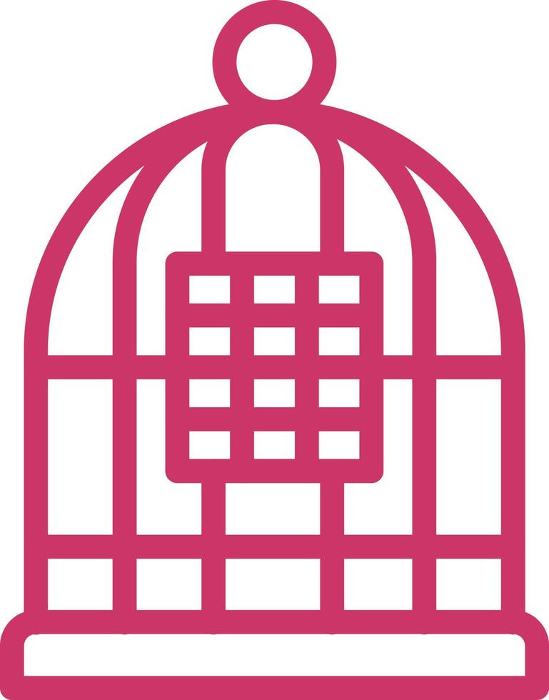 Birdcage Vector Icon Design