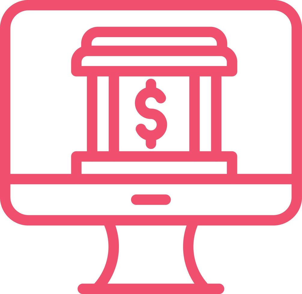 Online Banking Vector Icon Design