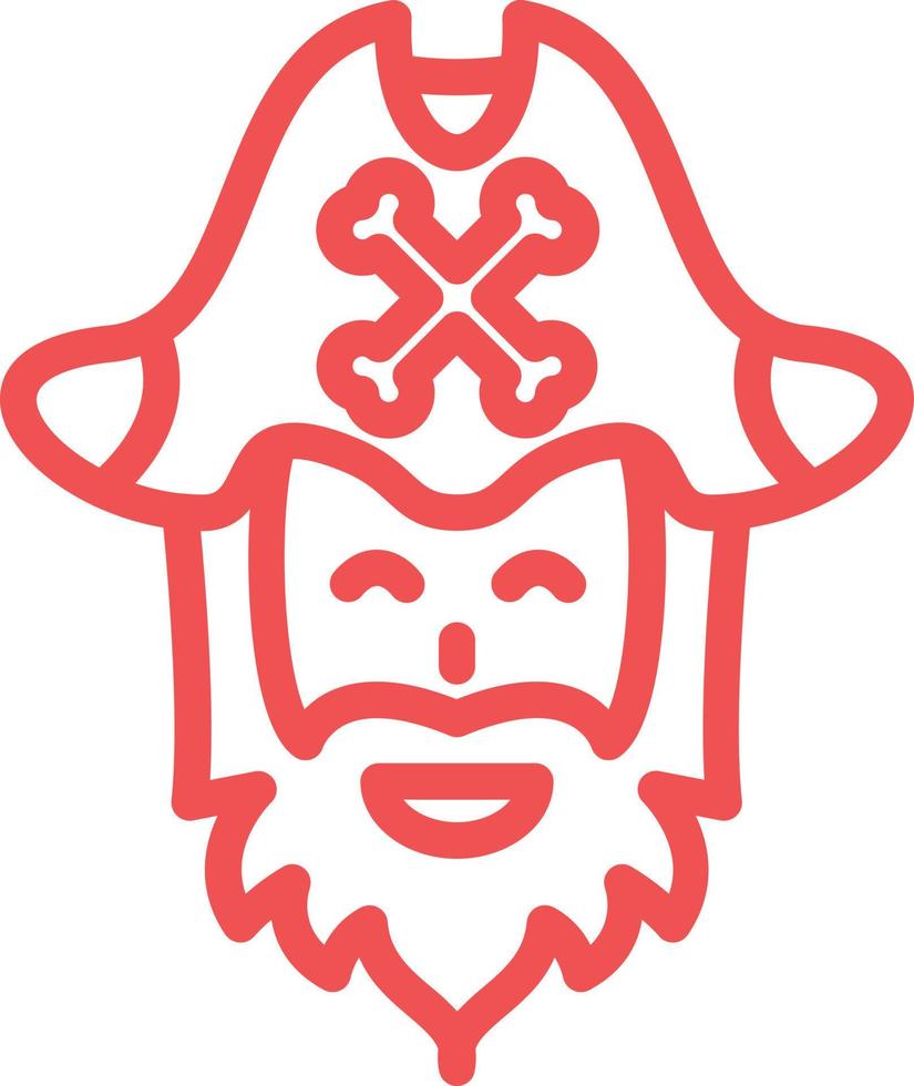 Pirate Beard Vector Icon Design