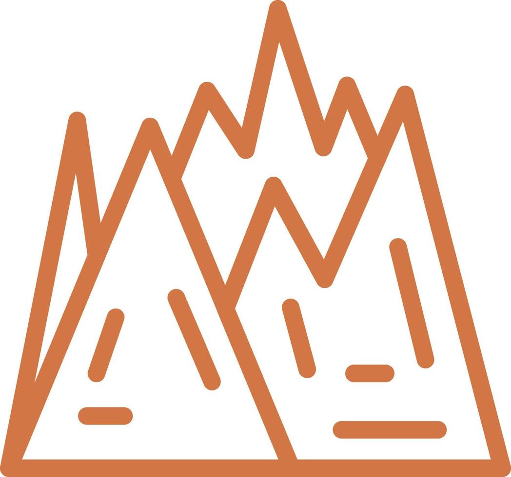 Wild Mountain Vector Icon Design