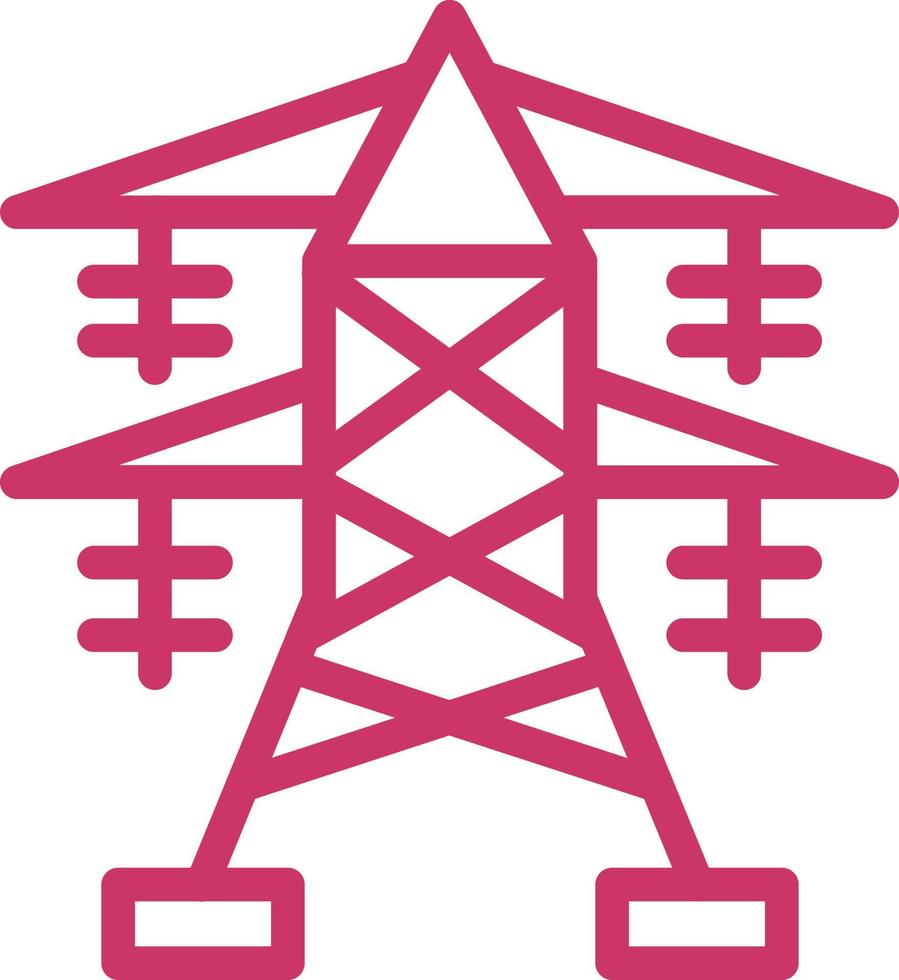 Electric Tower Vector Icon Design