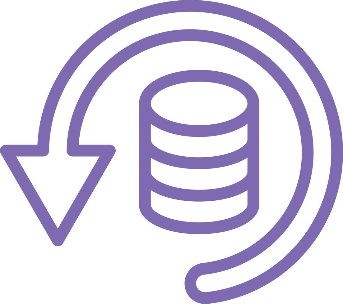 Data Backup Vector Icon Design