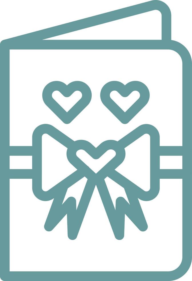 Wedding Card Vector Icon Design