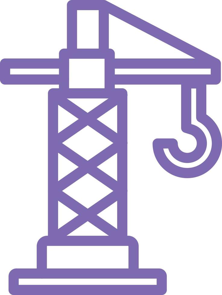 Crane Machine Vector Icon Design