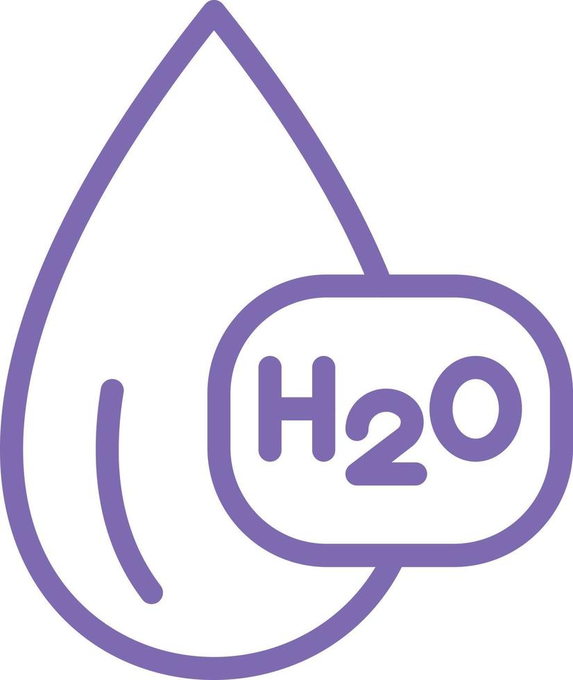 H2O vector icono diseño