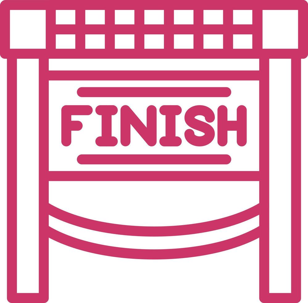 Finish Line Vector Icon Design