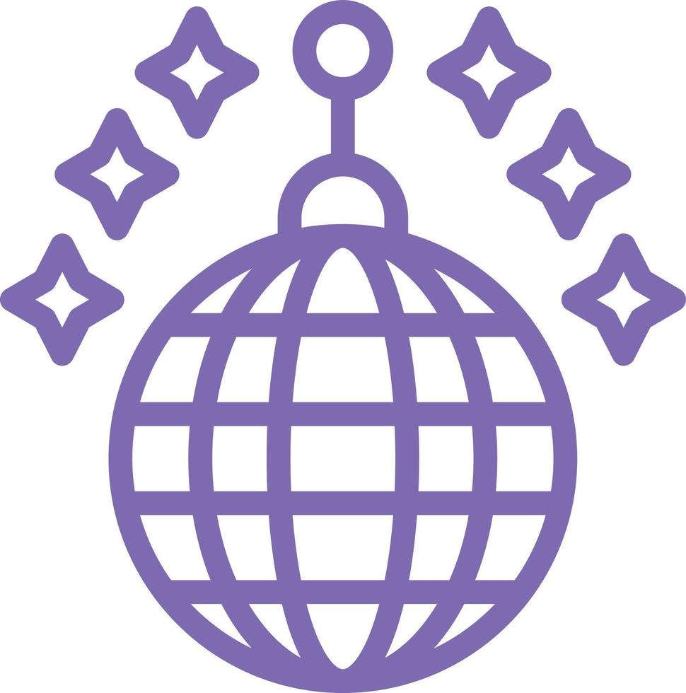 Disco Ball Vector Icon Design
