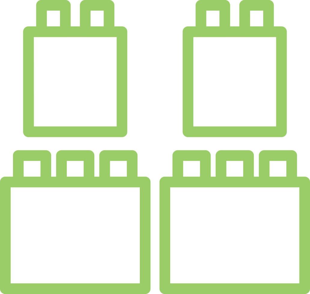 Bricks Toys Vector Icon Design