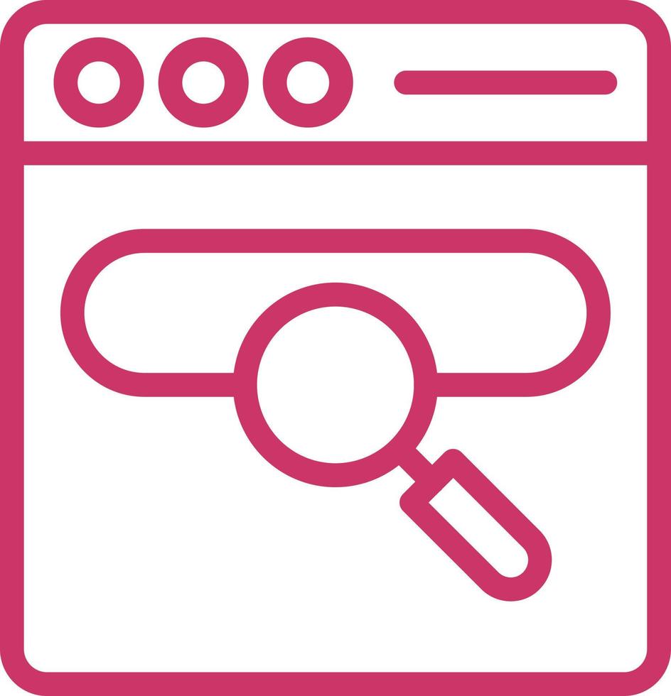 Search Engine Vector Icon Design