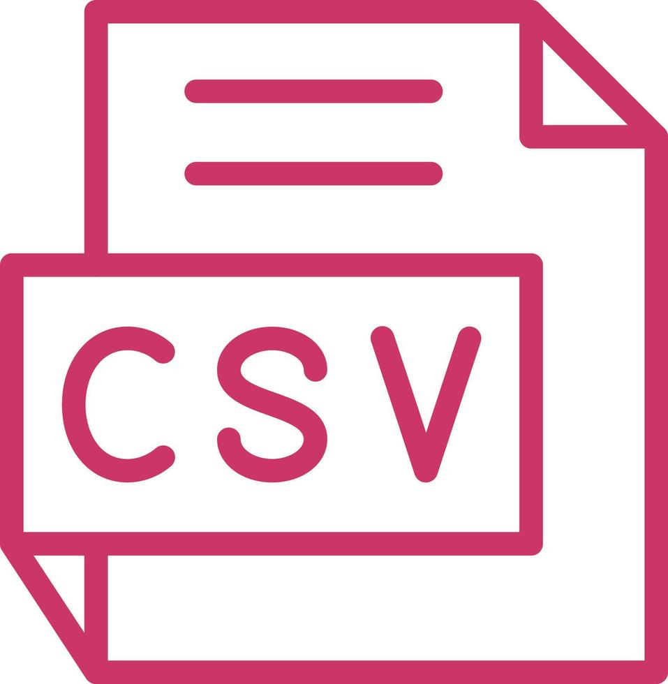 CSV Vector Icon Design