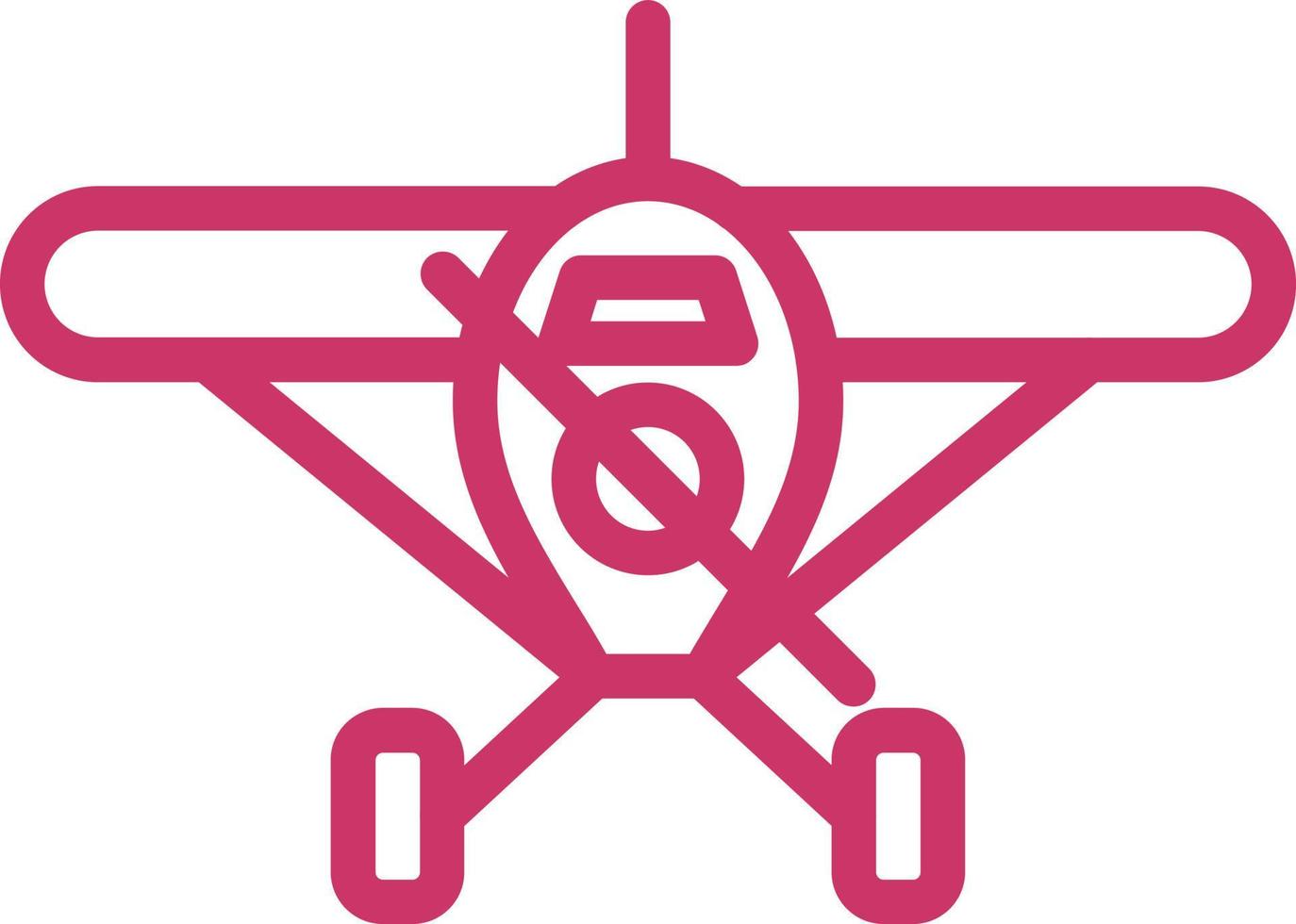 Monoplane Vector Icon Design