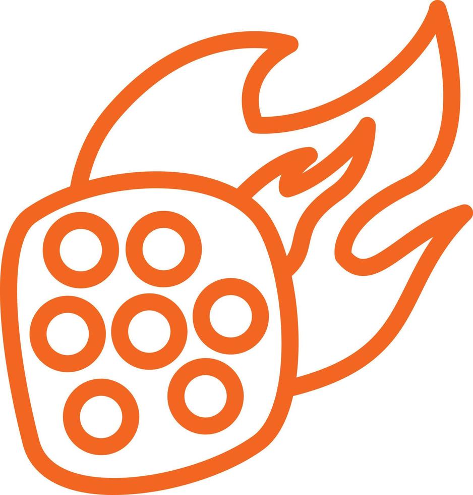 Meteorite Vector Icon Design