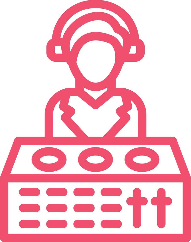 DJ Vector Icon Design