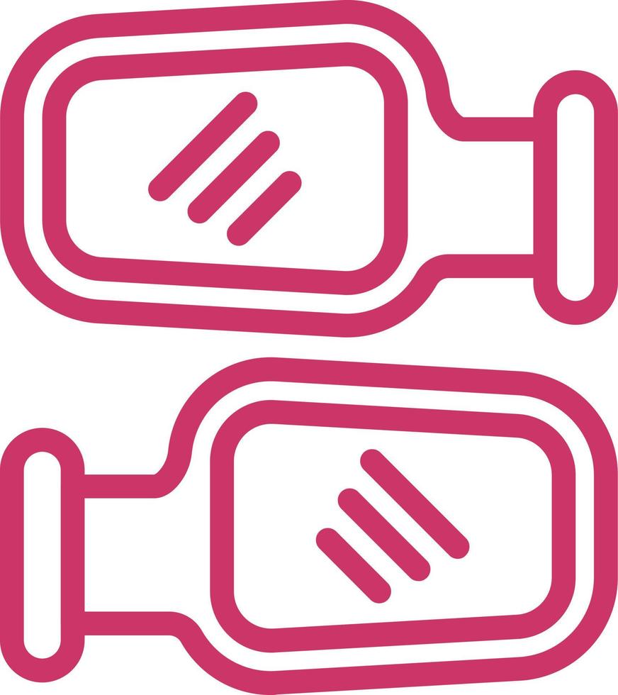 Side Mirror Vector Icon Design