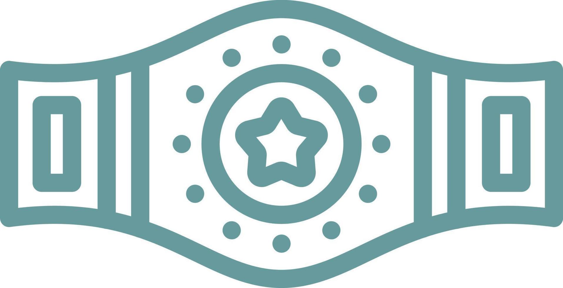 Champion Belt Vector Icon Design