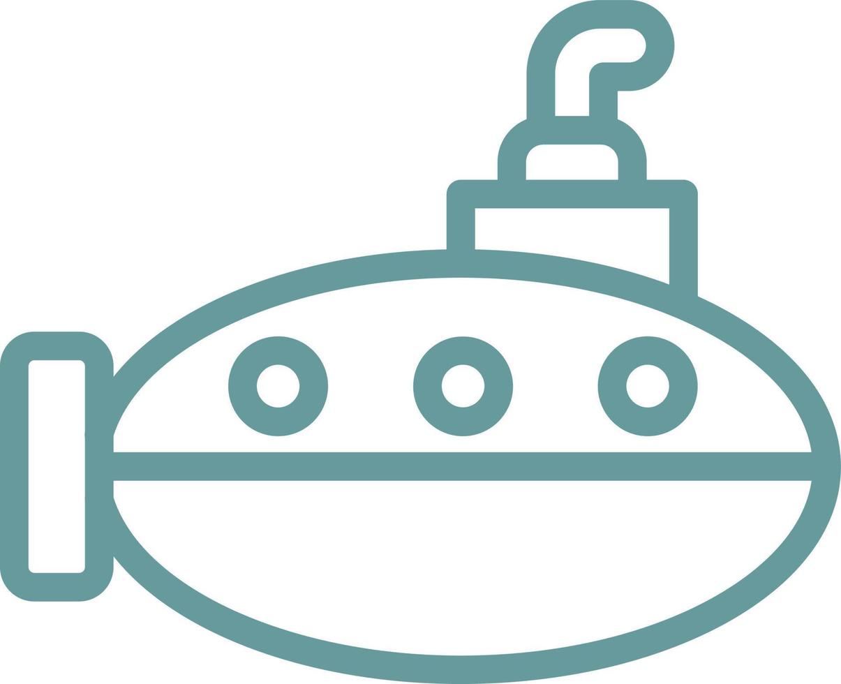 Submarine Vector Icon Design