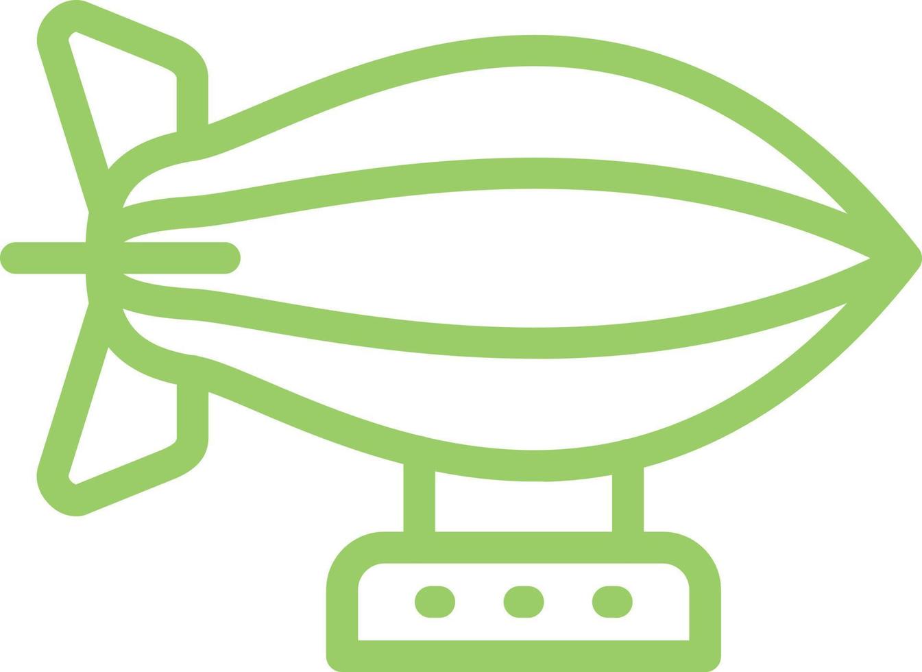 Zeppelin Vector Icon Design