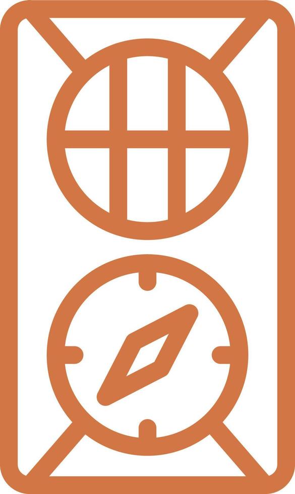Army Compass Vector Icon Design