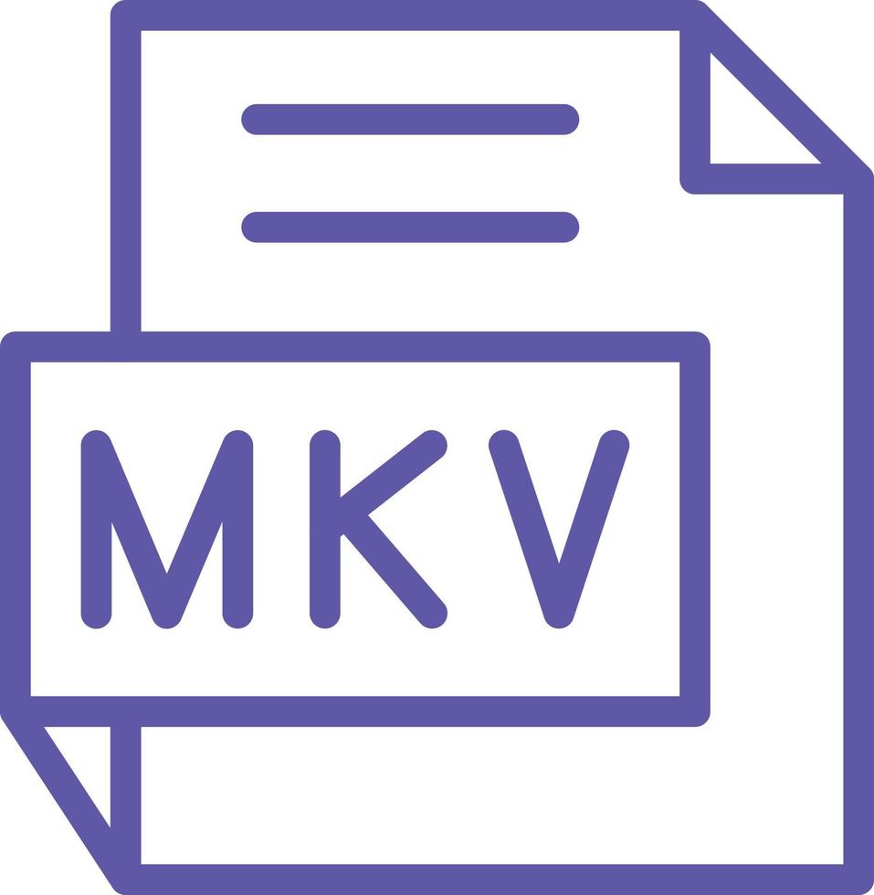 MKV Vector Icon Design
