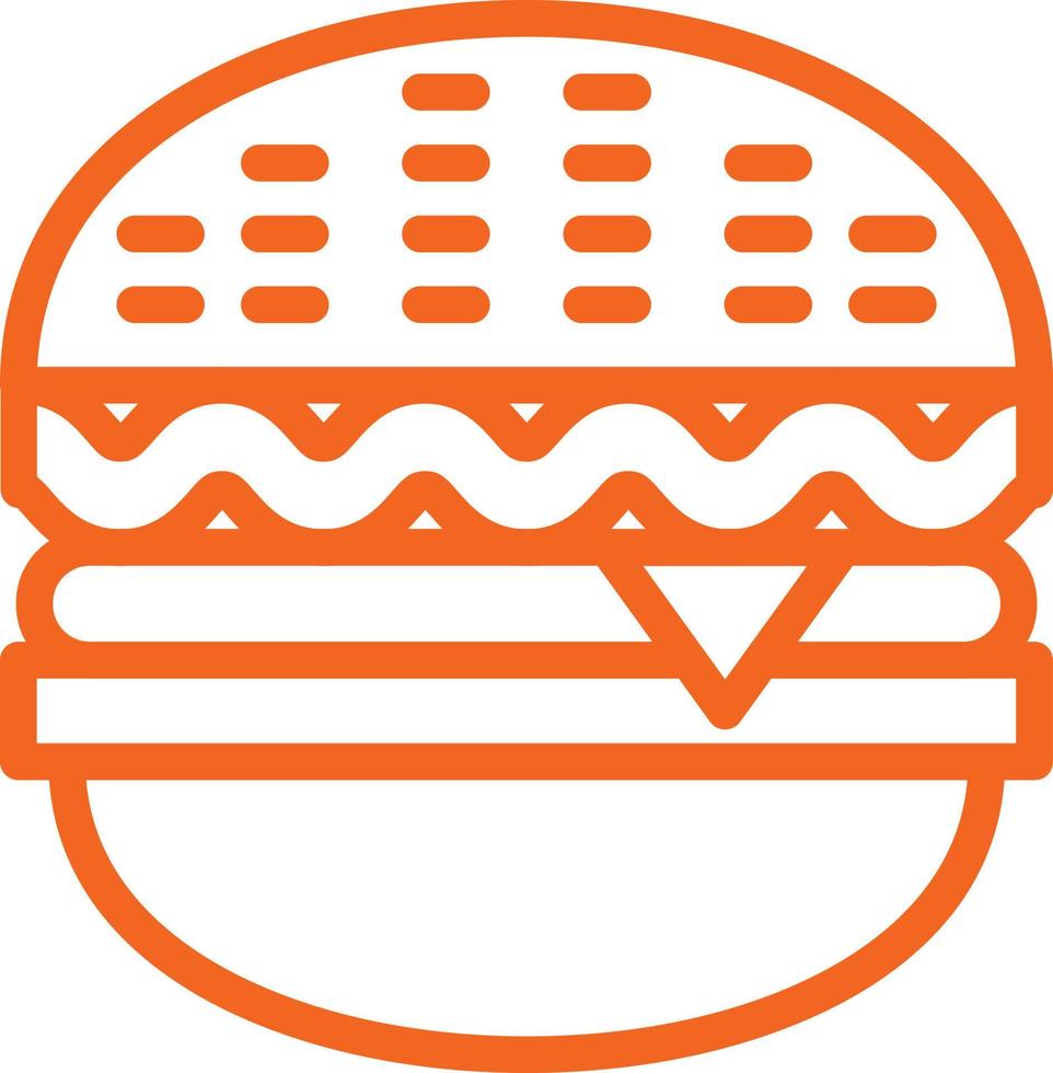 diseño de icono de vector de hamburguesa