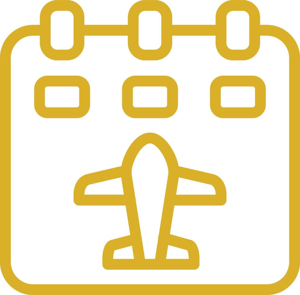 Flight Schedule Vector Icon Design