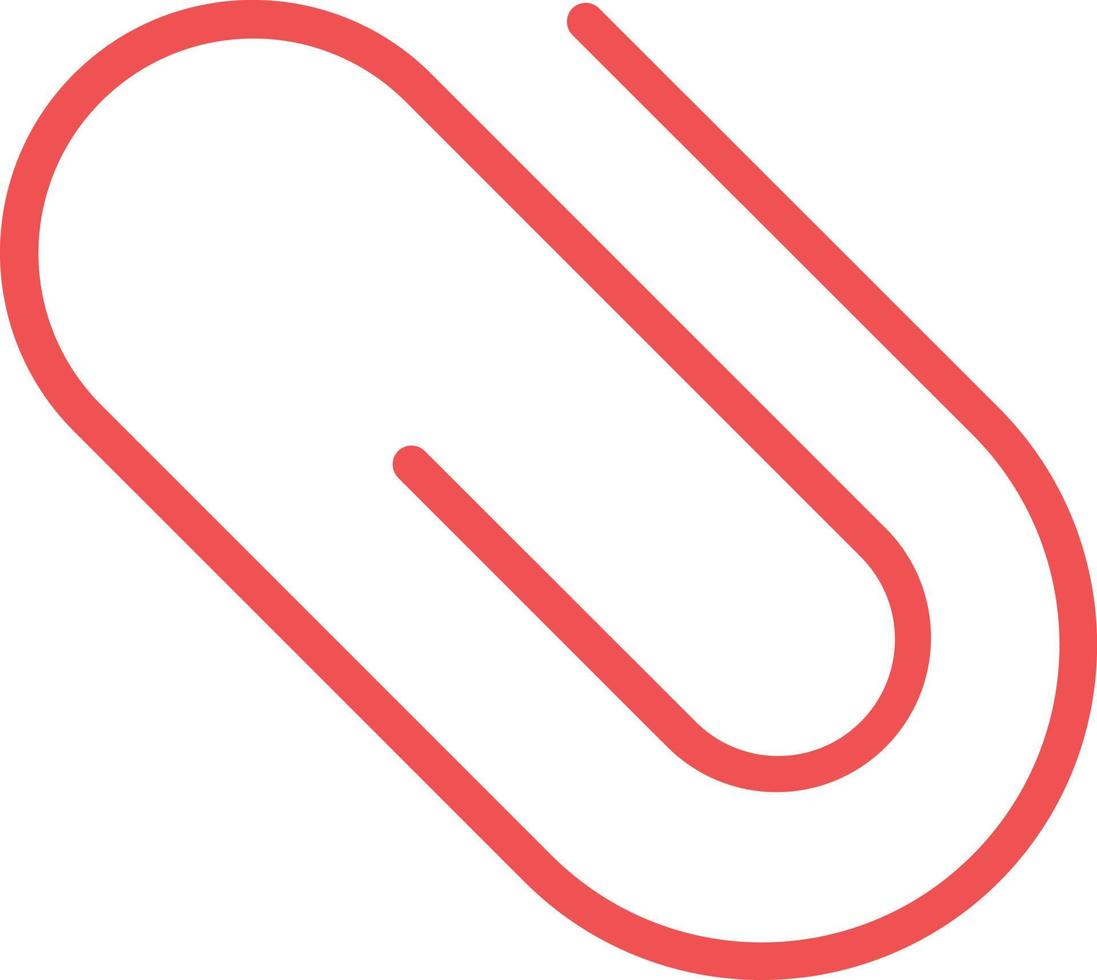 Paperclip Vector Icon Design