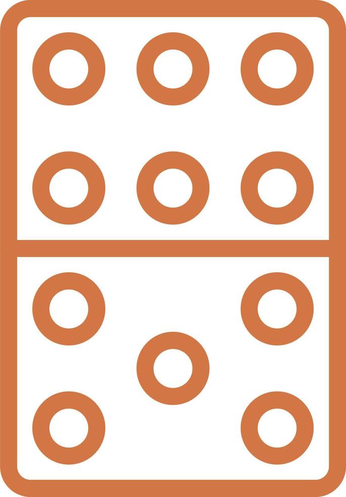 Domino Vector Icon Design