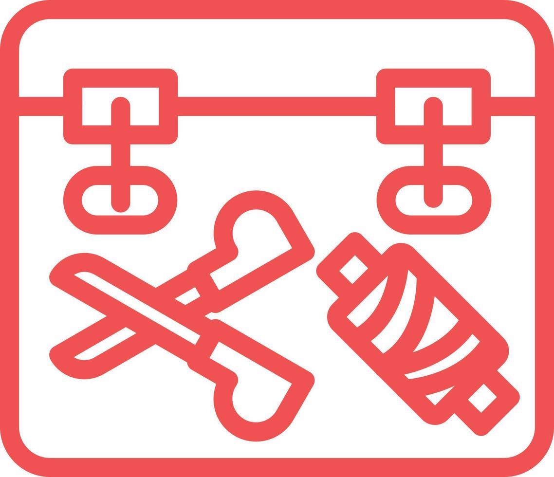 Sewing Box Vector Icon Design