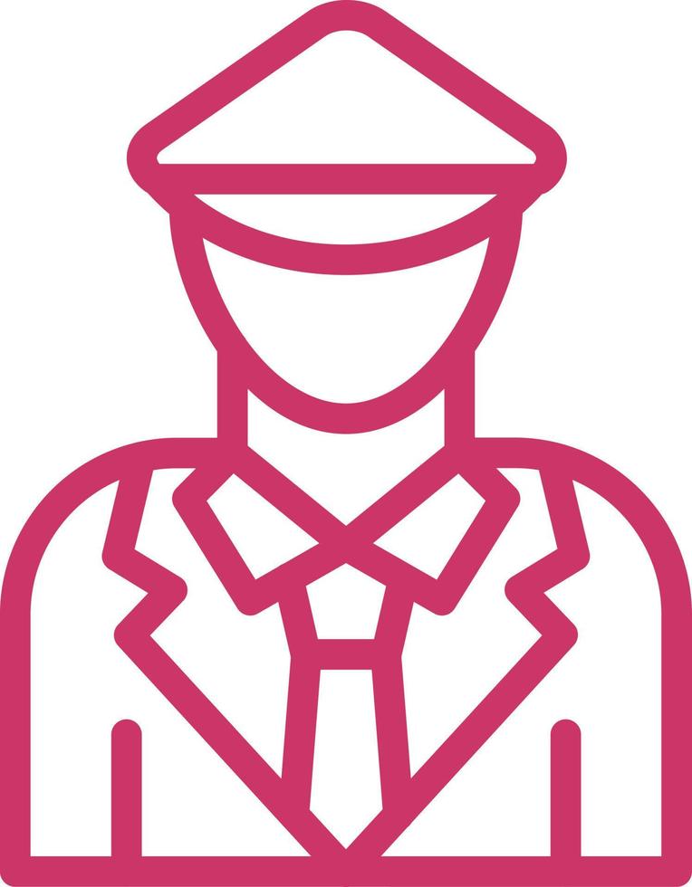 Pilot Vector Icon Design