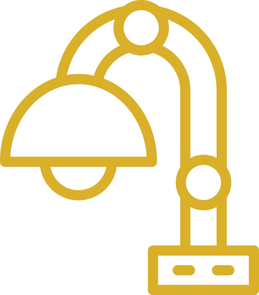 Desk Lamp Vector Icon Design