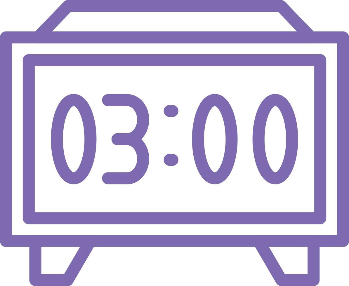 Digital Clock Vector Icon Design