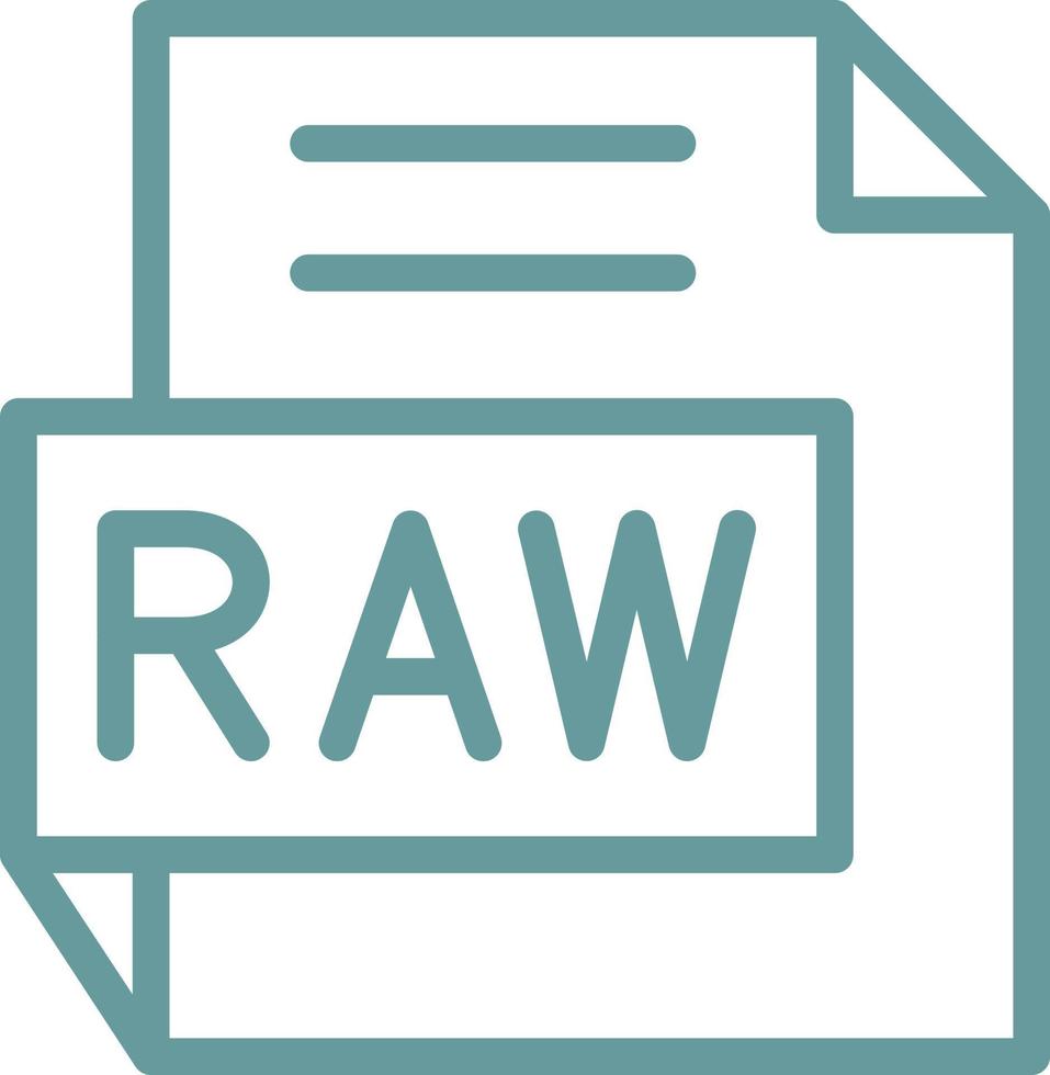 RAW Vector Icon Design
