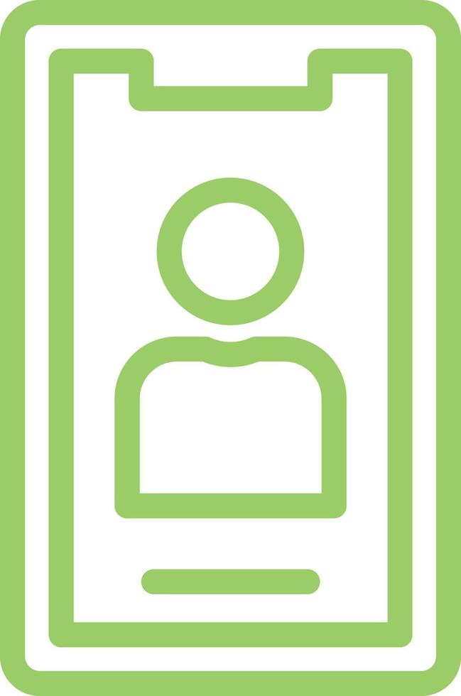 Mobile Contacts Vector Icon Design