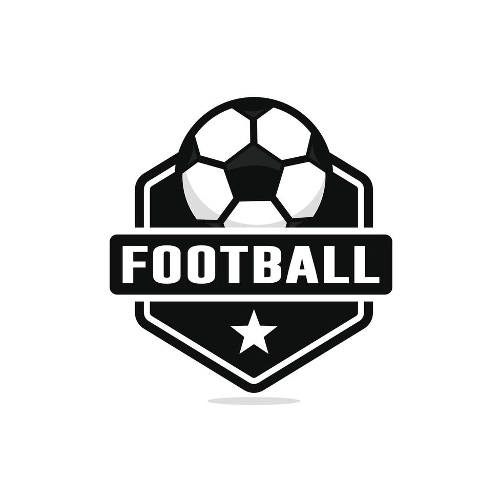 Football soccer logo design vector