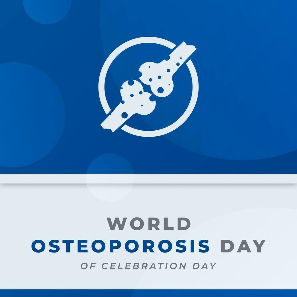 mundo osteoporosis día celebracion vector diseño ilustración para fondo, póster, bandera, publicidad, saludo tarjeta