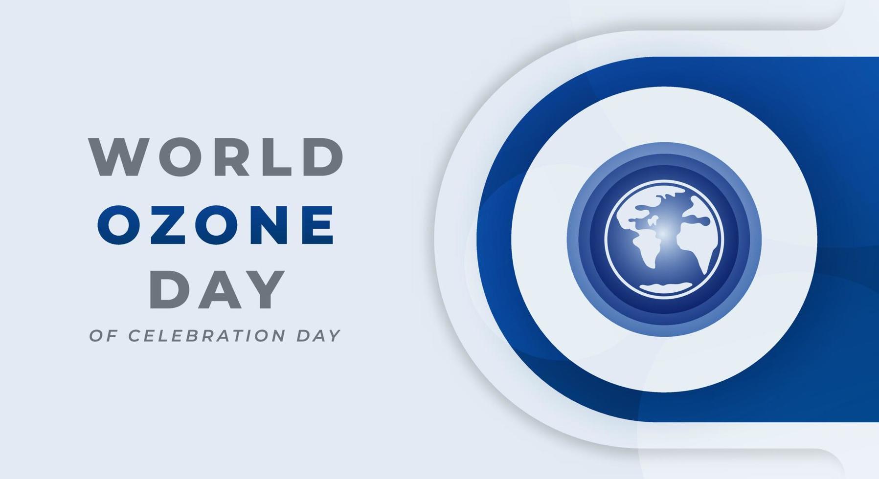 World Ozone Day Celebration Vector Design Illustration for Background, Poster, Banner, Advertising, Greeting Card