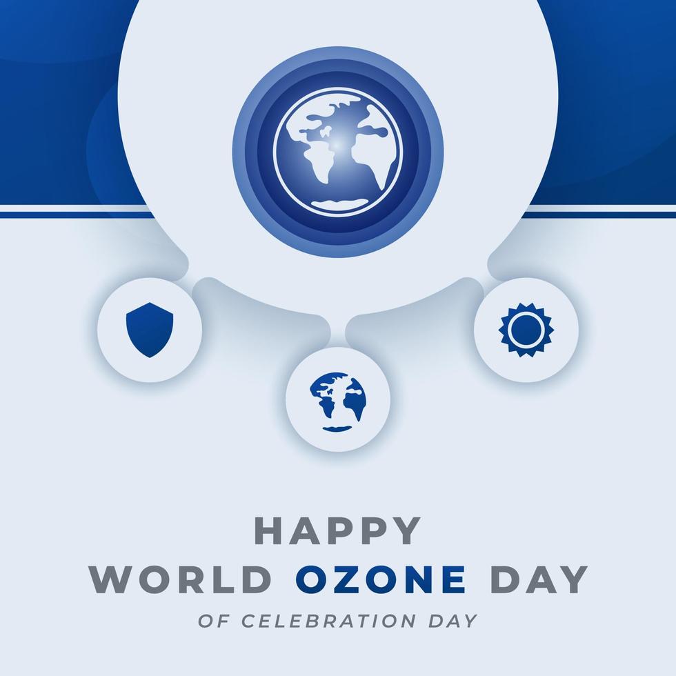 World Ozone Day Celebration Vector Design Illustration for Background, Poster, Banner, Advertising, Greeting Card