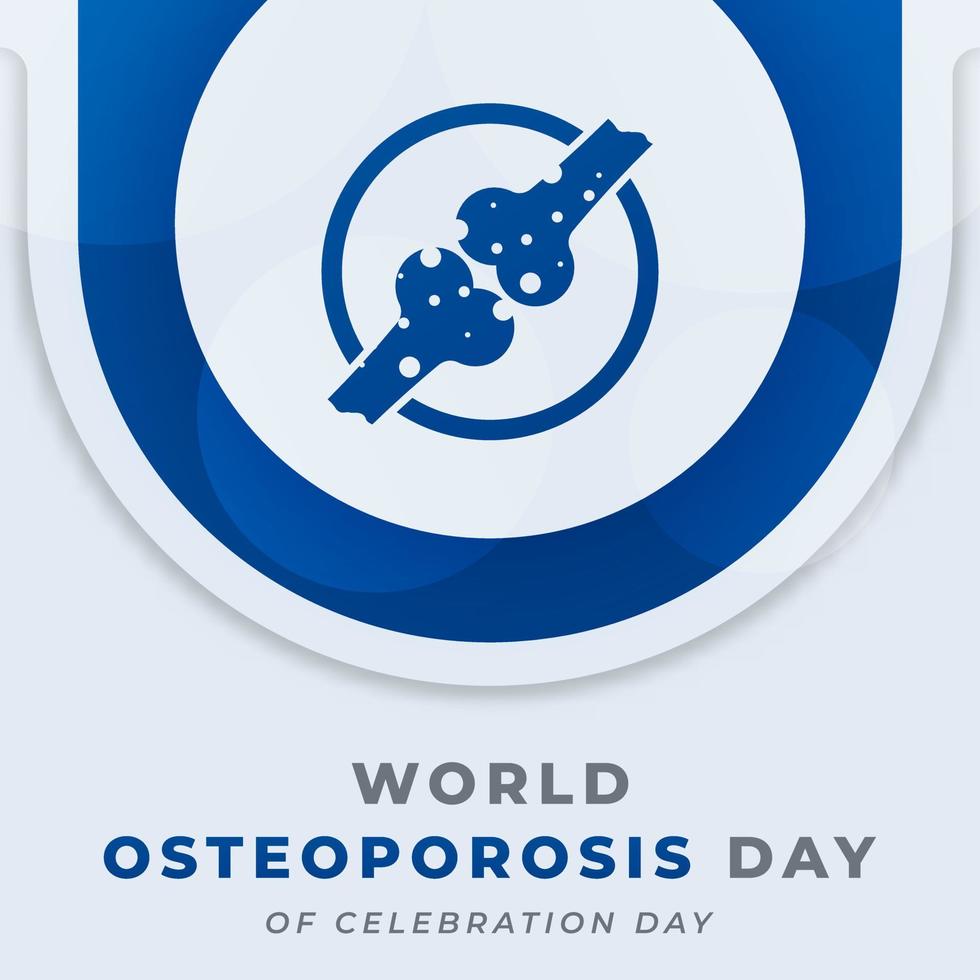mundo osteoporosis día celebracion vector diseño ilustración para fondo, póster, bandera, publicidad, saludo tarjeta