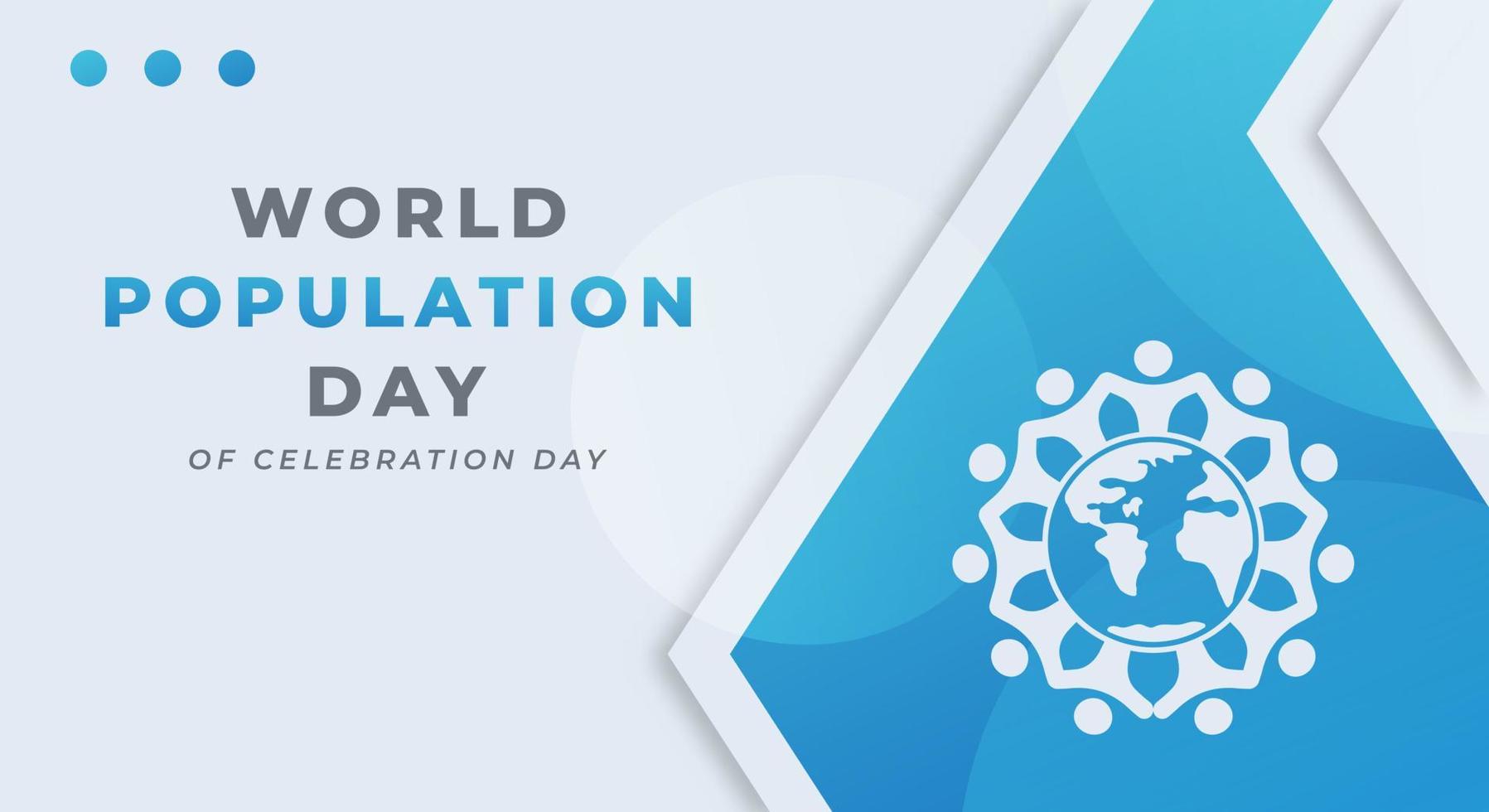 World Population Day Celebration Vector Design Illustration for Background, Poster, Banner, Advertising, Greeting Card