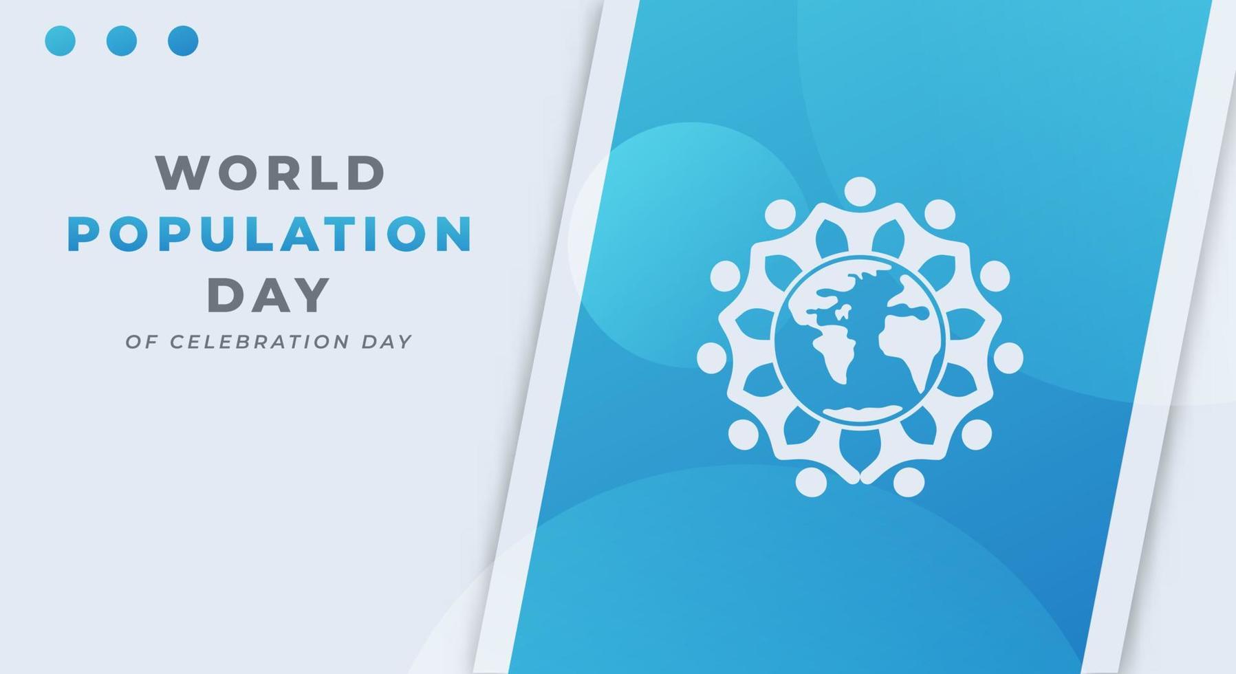 World Population Day Celebration Vector Design Illustration for Background, Poster, Banner, Advertising, Greeting Card