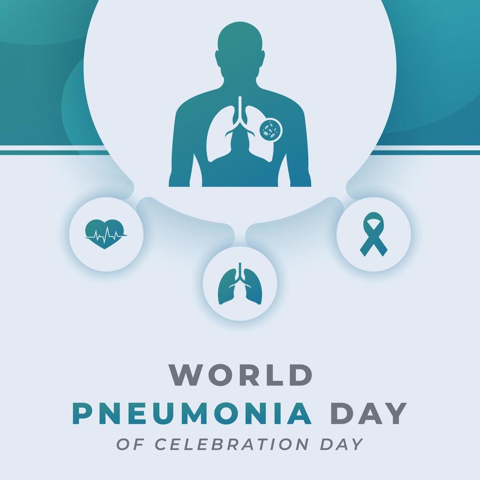World Pneumonia Day Celebration Vector Design Illustration for Background, Poster, Banner, Advertising, Greeting Card