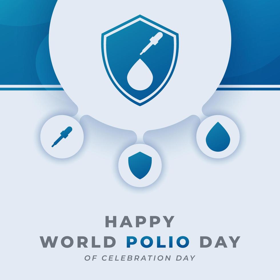 World Polio Day Celebration Vector Design Illustration for Background, Poster, Banner, Advertising, Greeting Card