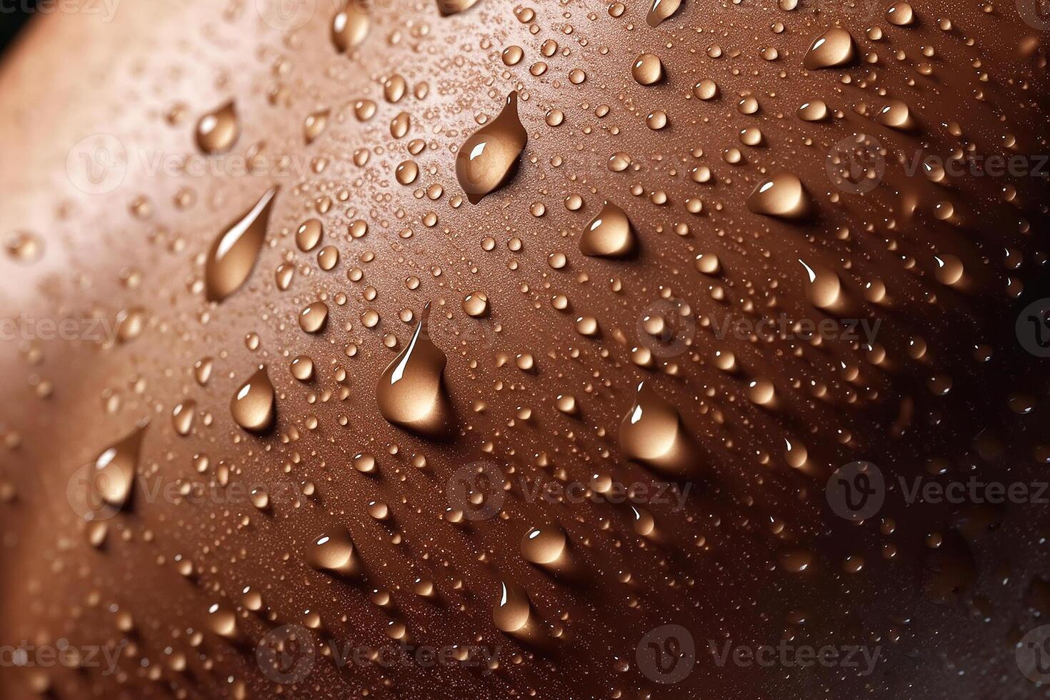 Drops of water on a woman's tanned skin. Background. photo