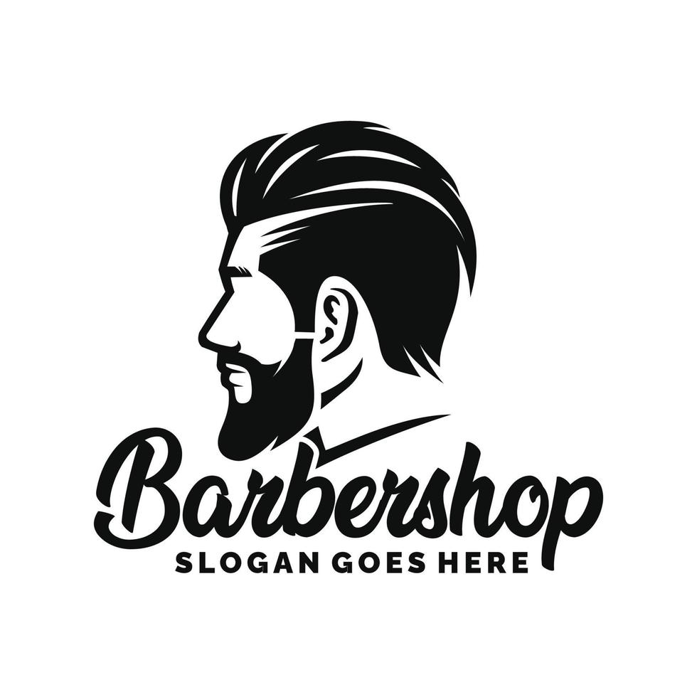 Barbershop logo design vector illustration