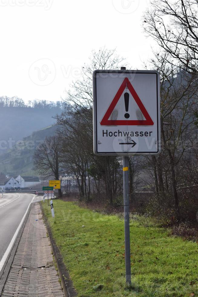 Flood Warning Sign photo