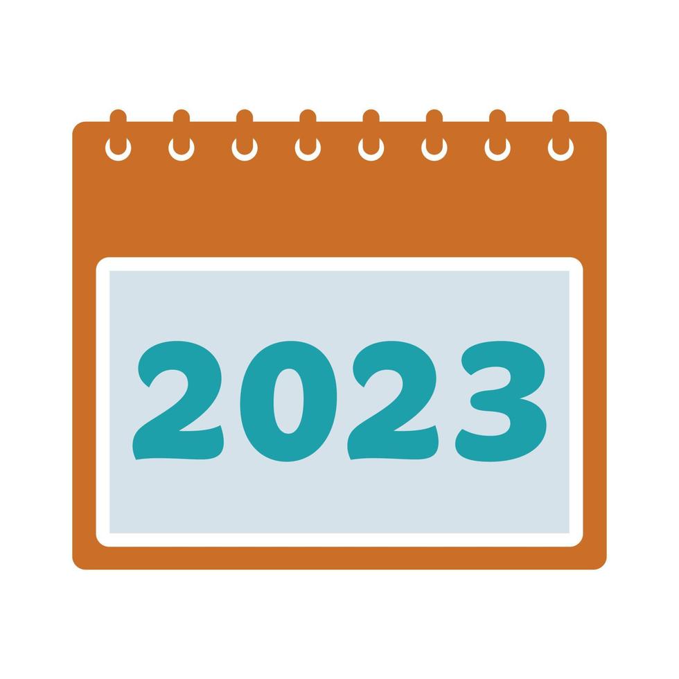 2023 Calendar Icon. Editable Vector EPS Symbol Illustration.