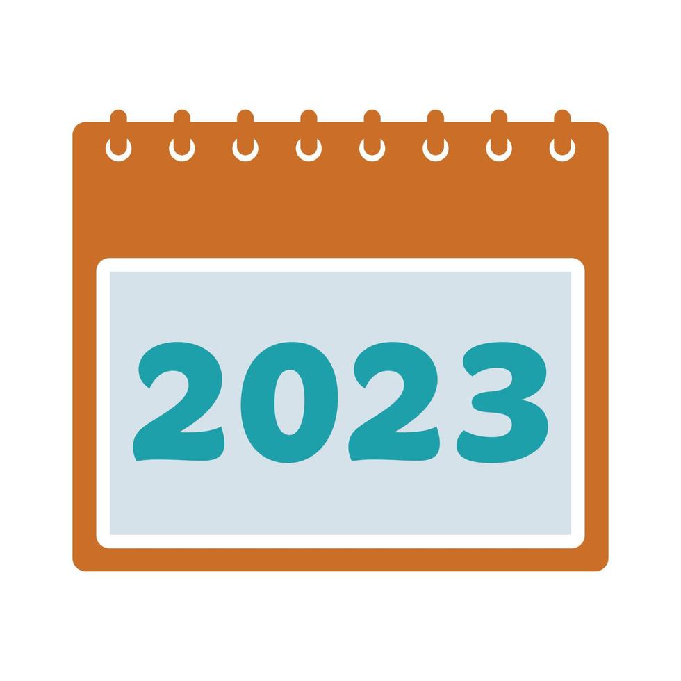 2023 Calendar Icon. Editable Vector EPS Symbol Illustration.