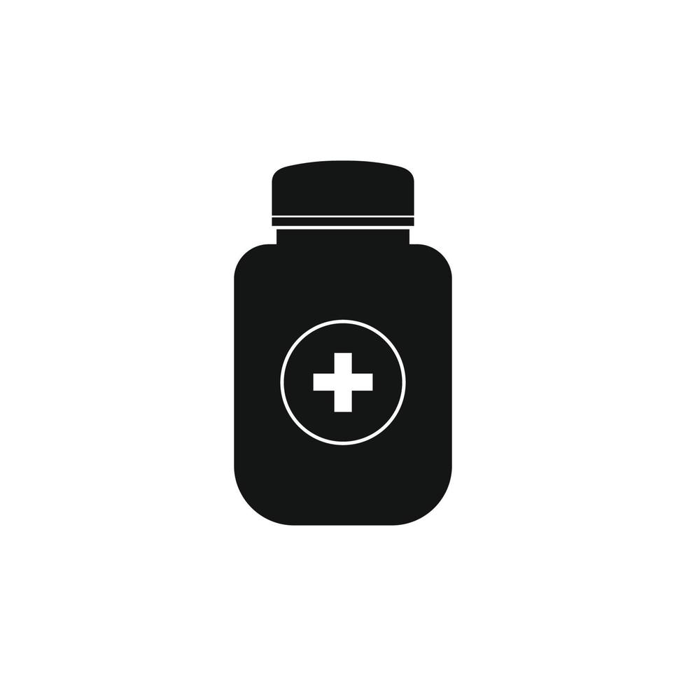 Medicine Bottle Icon. Editable Vector EPS Symbol Illustration.